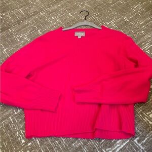 J.Crew cropped cashmere sweater.